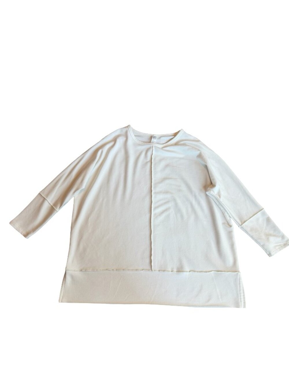 Spanx Perfect Length Dolman Sleeve Sweatshirt Shirt Top White Comfy Size Small